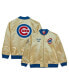 Фото #1 товара Men's Gold Chicago Cubs OG 2.0 Lightweight Satin Full-Zip Jacket