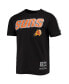 Фото #3 товара Men's Black Phoenix Suns Mesh Capsule Taping T-shirt