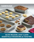 Nonstick Bakeware Set with On-the-Go Cake Pan and Lid, 5-Piece