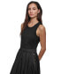 Фото #3 товара Women's Mixed-Media Sleeveless Maxi Dress