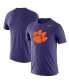 Фото #1 товара Men's Purple Clemson Tigers Big and Tall Legend Primary Logo Performance T-shirt