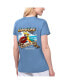 Фото #1 товара Women's Blue Los Angeles Chargers Game Time V-Neck T-Shirt