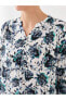 Lcw Grace Kaçık Yaka Desenli Uzun Kollu Kadın Bluz