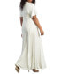 ფოტო #3 პროდუქტის Plus Size Indie Flair Maxi Dress with Kimono Sleeves