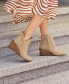 ფოტო #6 პროდუქტის Women's Sutton Asymmetrical Cutout Wedge Booties