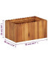 Фото #3 товара Garden Raised Bed 19.6"x11.8"x9.8" Solid Acacia Wood