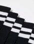 Фото #4 товара Jack & Jones 3 pack striped tennis socks in black