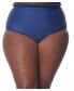 Фото #1 товара Plus Size Ruffled High Waist Cape May Swim Bottoms