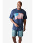 Big & Tall by KingSize Americana Screen Tee American Flag Skull, 2XLT - фото #2