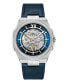 Фото #1 товара Часы Kenneth Cole New York Mechanical Blue Genuine Leather Watch