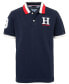 Фото #2 товара Рубашка Tommy Hilfiger Boys Striped Collar Embroidered