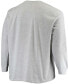 Фото #2 товара Men's Big and Tall Heathered Gray Los Angeles Rams Practice Long Sleeve T-shirt