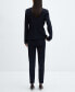 Фото #2 товара Women's Blunt Stitching Fitted Blazer