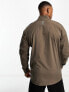 Emporio Armani EA7 quarter zip sweatshirt in beige