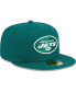 ფოტო #1 პროდუქტის Men's Green New York Jets Main 59FIFTY Fitted Hat