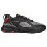 Фото #1 товара Puma Ferrari RsFast Lace Up Mens Black Sneakers Casual Shoes 306980-01