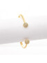 ფოტო #2 პროდუქტის Cubic Zirconia End Cap Open Bangle Bracelet