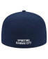 Фото #4 товара Men's White, Navy Sporting Kansas City 2024 Kick Off Collection 59FIFTY Fitted Hat