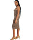 Фото #3 товара Women's Cheetah-Print Jersey Midi Dress, Created for Macy's