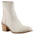 Фото #2 товара Diba True Majestic Zippered Round Toe Booties Womens Off White Casual Boots 3681