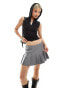 Фото #1 товара ONLY festival ribbed tank top with hood in dark grey