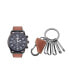 Фото #1 товара Часы American Exchange Quartz Cognac Leather Analog Watch