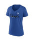 Women's Royal Indianapolis Colts Shine Time V-Neck T-shirt