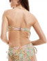 Vero Moda mix and match bandeau bikini top in pastel snake print IRISH CREAM SINE, S - EU 36 - фото #3