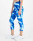 Women's Shibori Wave Cropped Leggings, Created for Macy's