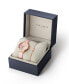 ფოტო #2 პროდუქტის Women's Ammy Hearts Pink Leather Strap Watch 34mm and Bracelet Gift Set, 2 Pieces