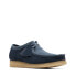 Фото #4 товара Clarks Wallabee 26172398 Mens Blue Suede Oxfords & Lace Ups Casual Shoes
