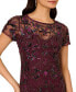 ფოტო #3 პროდუქტის Women's Floral Beaded Mermaid Gown