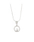 Фото #1 товара Hollywood Sensation pave Circle Crystal Pendant Necklace