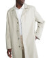 Фото #3 товара Men's Classic Fit Button-Front Trench Coat