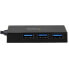 Фото #3 товара StarTech.com 4-Port USB-C Hub - USB-C to 1x USB-C and 3x USB-A - USB 3.0 Hub - USB 3.2 Gen 1 (3.1 Gen 1) Type-C - USB 3.2 Gen 1 (3.1 Gen 1) Type-A - 5000 Mbit/s - Black - Plastic - CE - FCC - RoHS