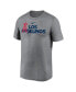 Men's Heathered Charcoal Los Angeles Angels Local Rep Legend Performance T-shirt