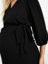 Фото #6 товара ASOS DESIGN Maternity nursing wrap midi dress in black