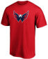 Фото #2 товара Men's Red Washington Capitals Primary Team Logo T-shirt