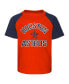 ფოტო #3 პროდუქტის Toddler Boys and Girls Orange, Heather Gray Houston Astros Two-Piece Groundout Baller Raglan T-shirt and Shorts Set