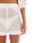 Фото #3 товара The Frolic brooks crochet beach shorts in pink