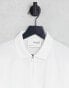 Фото #8 товара Selected Homme zip polo in white