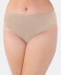 Фото #1 товара Women's Illumination® Plus Size High-Cut Satin-Trim Brief Underwear 13810