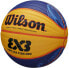 Фото #3 товара Wilson Basketball FIBA 3X3 Replica Ball 2020 WT, Size: 6, Rubber, for Indoor and Outdoor Use, Yellow/Blue, WTB1033XB2020, WTB0533XB2020, Orange/Blue Navy
