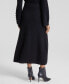 Фото #2 товара Women's Cashmere A-Line Shaker Midi Skirt, Created for Macy's