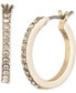 ფოტო #1 პროდუქტის Small Pavé Hoop Earrings, 0.54"