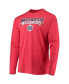 ფოტო #4 პროდუქტის Men's Navy, Red Washington Wizards Long Sleeve T-Shirt & Pants Sleep Set