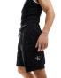 Calvin Klein Jeans badge cargo shorts in black