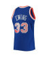 ფოტო #4 პროდუქტის Men's Patrick Ewing Blue New York Knicks 1991-92 Hardwood Classics 75th Anniversary Diamond Swingman Jersey