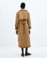 ფოტო #2 პროდუქტის Women's Cotton Long Trench