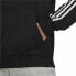 Фото #3 товара Толстовка с капюшоном мужская Adidas Essentials 3 Stripes Чёрный